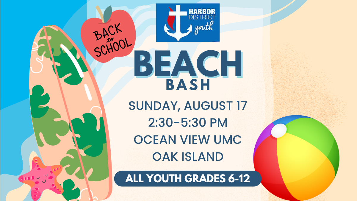 Canceled: District Youth Back to School Beach Bash